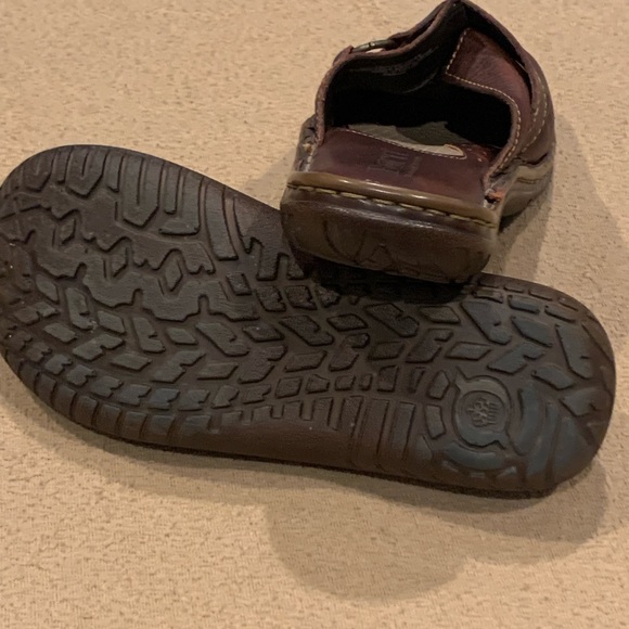 Born size 7 brown leather clog shoes - Picture 6 of 7
